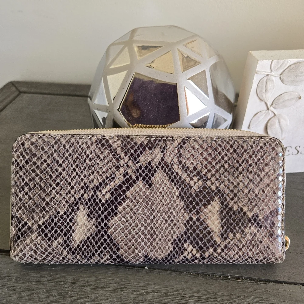 Michael Kors Snakeskin Print Wallet - Picture 2 of 12